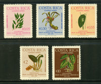 Costa Rica Scott C653-57 Orchids Mint NH Set