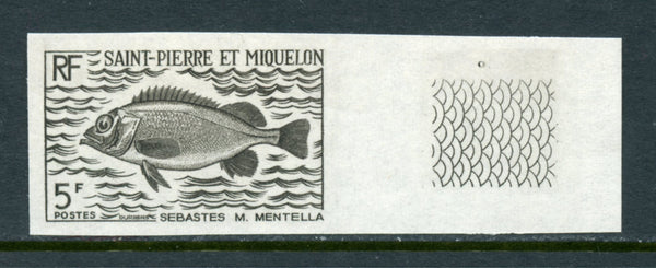 St. Pierre et Miquelon Scott 421 FISH Color Proof Mint NH