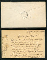 Switzerland 2 items cover and Postal Card Circa 19th Century