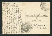 US 1919 A.P.O. Card SCARCE APO