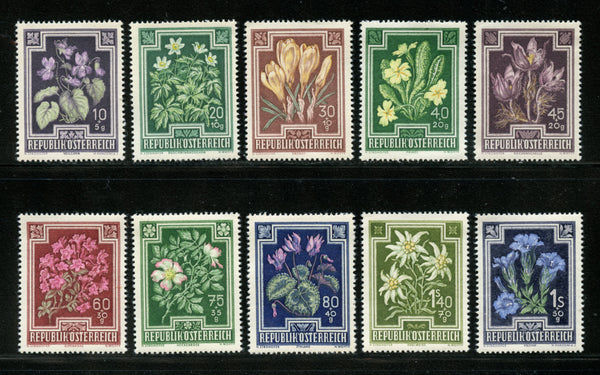 Austria Scott B235-44 Flower Set Mint NH