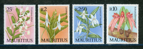 Mauritius Scott 638-41 ORCHIDS Mint NH