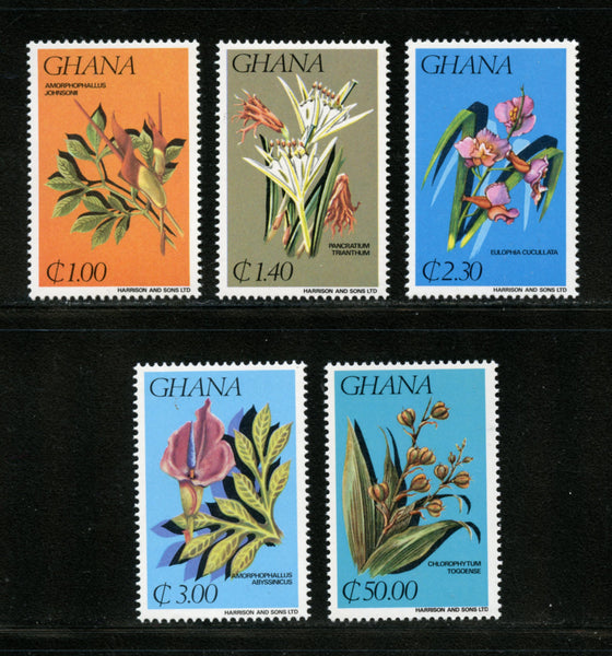 Ghana Scott 921-925 Flowers Mint NH