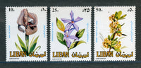 Lebanon, Liban Scott 482-84 Flowers Mint Never Hinged