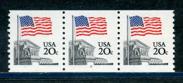 US Scott 1895 Strip 3 Pl. No. 2 Mint NH