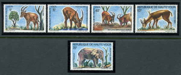 Upper Volta Scott 377-80 Animals Mint NH