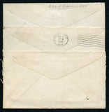 US 3 stamped covers franked with stamps to meet airmail rate
