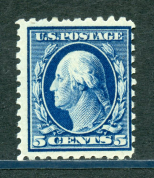 US Scott 428 Mint Hinged, pencil mark Stamp