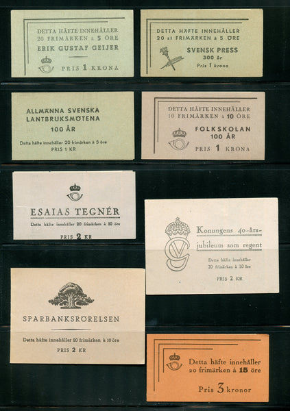 Sweden 8 Booklets Between 1939-47