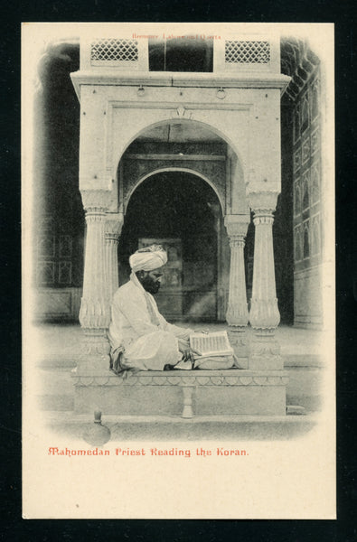 Algeria Algier Vintage Postcard PC Post Card Muslim Priest Reading Koran