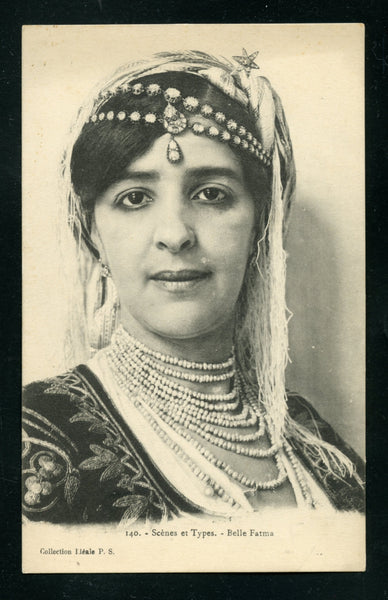 Algeria Algier Vintage Postcard PC Post Card Local Beauty In Her Regalia Costumes