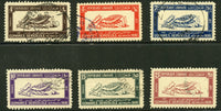 Lebanon Liban Scott 108-113, Mi. 159-164 Silk Congress Postally used SCARCE